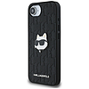 Karl Lagerfeld Monogram Choupette fejtűs iPhone 16e tok - fekete