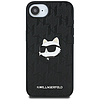 Karl Lagerfeld Monogram Choupette fejtűs iPhone 16e tok - fekete