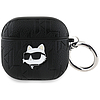 Karl Lagerfeld Monogram Choupette Head Case AirPods 4-hez - Fekete