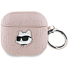 Karl Lagerfeld Monogram Choupette Head Case AirPods 4-hez - Rózsaszín