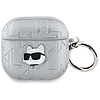 Karl Lagerfeld Monogram Choupette Head tok AirPods 4-hez - ezüst