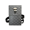 Karl Lagerfeld Monogram Ikonik Patch Wallet telefontáska - Táska okostelefonhoz és tartozékokhoz ezüst (KLWBSAMIPG)