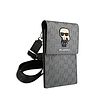 Karl Lagerfeld Monogram Ikonik Patch Wallet telefontáska - Táska okostelefonhoz és tartozékokhoz ezüst (KLWBSAMIPG)
