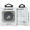 Karl Lagerfeld Monogram Karl & Choupette fejtok AirPods 4-hez - fekete