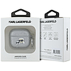Karl Lagerfeld Monogram Karl & Choupette Head tok AirPods 4-hez - ezüst
