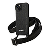 Karl Lagerfeld Monogram Plaque Logo Strap iPhone 14 / 15 / 13 6.1"-es tok - fekete