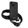 Karl Lagerfeld Monogram Plaque Logo Strap iPhone 14 / 15 / 13 6.1"-es tok - fekete