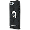 Karl Lagerfeld monogramos Karl fejdíszes iPhone 16e tok - fekete