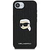 Karl Lagerfeld monogramos Karl fejdíszes iPhone 16e tok - fekete