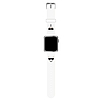 Karl Lagerfeld Pasek KLAWLSLCKW Apple karóra 42/44/45 mm-es biły/fehér szíj szilikon Karl & Choupette fejek
