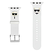 Karl Lagerfeld Pasek KLAWLSLCKW Apple karóra 42/44/45 mm-es biły/fehér szíj szilikon Karl & Choupette fejek