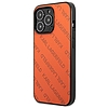 Karl Lagerfeld Perforated Allover - borító iPhone 13 Pro Max készülékhez narancssárga (KLHCP13XPTLO)