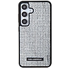 Karl Lagerfeld Rhinestone fém logós tok Samsung Galaxy S24-hez - ezüst