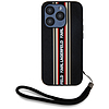 Karl Lagerfeld Saffiano Athleisure Stripes Cord iPhone 15 Pro Max tok - piros