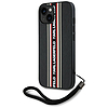 Karl Lagerfeld Saffiano Athleisure Stripes zsinóros iPhone 15 tok - piros
