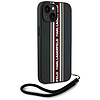 Karl Lagerfeld Saffiano Athleisure Stripes zsinóros iPhone 15 tok - piros