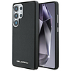 Karl Lagerfeld Saffiano teljes felületre csomagolt, hosszúkás, fém logós MagSafe tok Samsung Galaxy S25 Ultra készülékhez, fekete