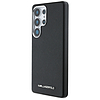 Karl Lagerfeld Saffiano teljes felületre csomagolt, hosszúkás, fém logós MagSafe tok Samsung Galaxy S25 Ultra készülékhez, fekete