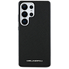 Karl Lagerfeld Saffiano teljes felületre csomagolt, hosszúkás, fém logós MagSafe tok Samsung Galaxy S25 Ultra készülékhez, fekete