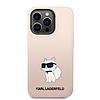 Karl Lagerfeld Silicone Choupette tok iPhone 14 Pro Max készülékhez - rózsaszín