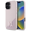 Karl Lagerfeld Silicone Shadow Metal Initial MagSafe iPhone 16 tok - rózsaszín