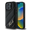 Karl Lagerfeld steppelt aláírás - tok iPhone 16 Pro Max készülékhez fekete (KLHCP16XPQDSMGK)