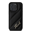 Karl Lagerfeld steppelt aláírás - tok iPhone 16 Pro Max készülékhez fekete (KLHCP16XPQDSMGK)