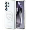 Karl Lagerfeld strasszos Karl Head logós tok Samsung Galaxy S25 Ultra átlátszó