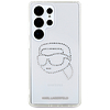 Karl Lagerfeld strasszos Karl Head logós tok Samsung Galaxy S25 Ultra átlátszó
