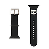 Karl Lagerfeld szilikon Choupette fej - Apple Watch óra, 42/44/45 mm fekete (KLAWLSLCK)