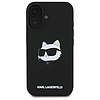 Karl Lagerfeld szilikon Choupette fejpántos MagSafe iPhone 16 tok - fekete