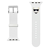 Karl Lagerfeld szilikon Choupette Heads szíj Apple Watch 38/40/41mm-hez - fehér