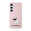 Karl Lagerfeld Szilikon Choupette - Samsung Galaxy S24+ tok rózsaszín (KLHCS24MSNCHBCP)