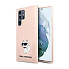 Karl Lagerfeld Szilikon Choupette - Samsung Galaxy S24 Ultra tok rózsaszín (KLHCS24LSNCHBCP)