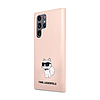 Karl Lagerfeld Szilikon Choupette - Samsung Galaxy S24 Ultra tok rózsaszín (KLHCS24LSNCHBCP)