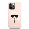 Karl Lagerfeld szilikon Ikonik Karl´s Head - iPhone 13 Pro Max tok rózsaszín (KLHCP13XSLKHLP)