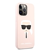Karl Lagerfeld szilikon Ikonik Karl´s Head - iPhone 13 Pro Max tok rózsaszín (KLHCP13XSLKHLP)