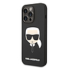 Karl Lagerfeld szilikon Ikonik Karl´s Head MagSafe - iPhone 14 Pro Max tok fekete (KLHMP14XSLKHBK)