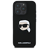Karl Lagerfeld szilikon Karl fejpántos MagSafe iPhone 16 Pro tok - fekete