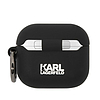 Karl Lagerfeld szilikon Karl Head 3D tok AirPods 3-hoz - fekete