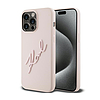 Karl Lagerfeld szilikon Karl Script - iPhone 15 Pro Max tok rózsaszín (KLHCP15XSKSBMCP)