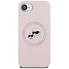 Karl Lagerfeld szilikon Karl&Choupette Heads MagSafe iPhone 16e tok - rózsaszín