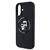 Karl Lagerfeld szilikon Karl&Choupette Heads Ring MagSafe iPhone 16 tok - fekete