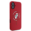 Karl Lagerfeld szilikon Karl&Choupette Heads Ring MagSafe iPhone 16 tok - piros