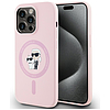 Karl Lagerfeld szilikon Karl&Choupette MagSafe tok iPhone 14 Pro Maxhoz, rózsaszín