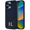 Karl Lagerfeld szilikon Shadow fémből készült Initial MagSafe tok iPhone 15 Pro Maxhoz, fekete