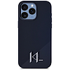 Karl Lagerfeld szilikon Shadow fémből készült Initial MagSafe tok iPhone 15 Pro Maxhoz, fekete