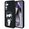 Karl Lagerfeld szilikon tok, graffiti, Ikonik nyomtatott logóval, MagSafe Samsung Galaxy S25 fekete