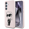 Karl Lagerfeld szilikon tok graffiti Ikonik nyomtatott logóval, MagSafe Samsung Galaxy S25 rózsaszín