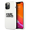Karl Lagerfeld szilikon tok iPhone 13 Pro / 13 6.1"-hez, Stack logóval, fehér